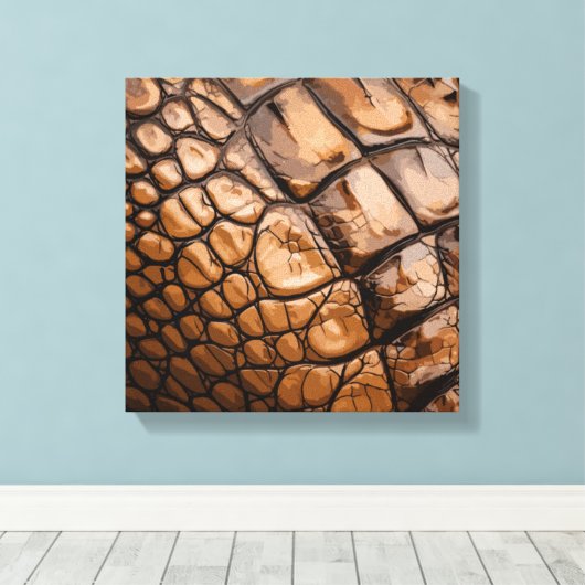 Gator-textuur Canvas Afdruk (Insitu (Houten vloer))