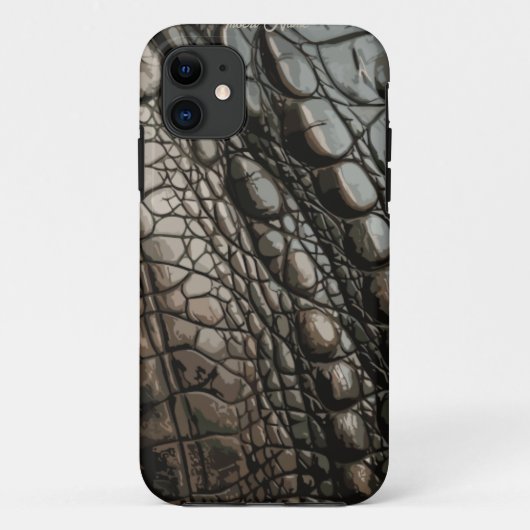 Gator-textuur Case-Mate iPhone Case (Achterkant)
