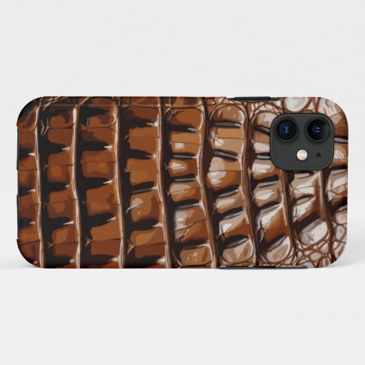 Gator-textuur Case-Mate iPhone Case (Achterkant (horizontaal))