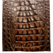 Gator-textuur Douchegordijn (Voorkant)