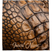 Gator-textuur Douchegordijn (Voorkant)