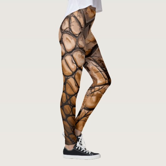 Gator-textuur Leggings (Rechts)