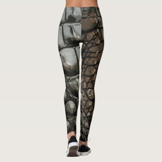 Gator-textuur Leggings (Achterkant)