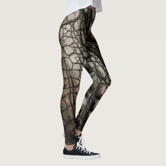 Gator-textuur Leggings (Rechts)
