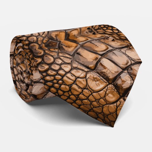 Gator-textuur Stropdas (Opgerold)