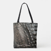 Gator-textuur Tote Bag (Achterkant)