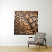 Gator-textuur Wandkleed (In situ)