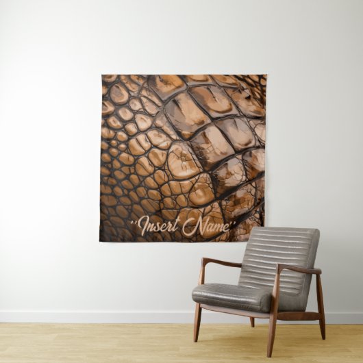 Gator-textuur Wandkleed (In situ)