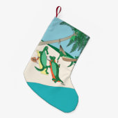 Gator Tropische Kerstkous Kleine Kerstsok (Voorkant (Hangend))