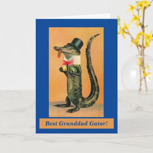 Gator Vaderdag Kaart (Gele Bloem)