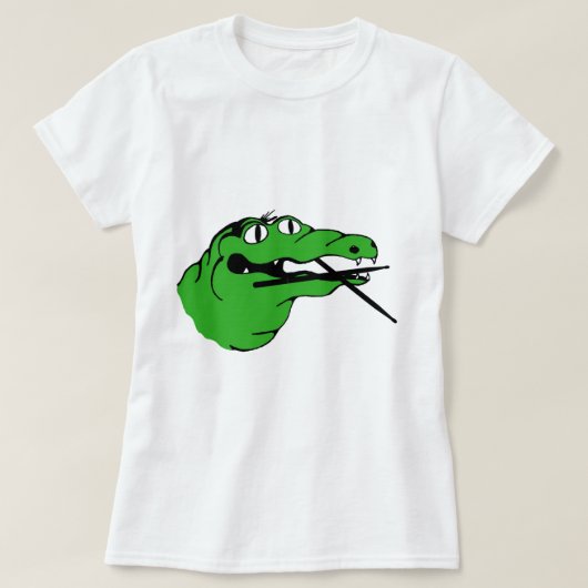 Gator-versnellingsmeter zonder onderschrift t-shirt (Design voorkant)
