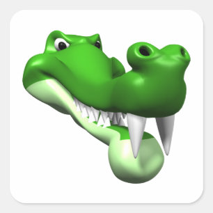 Gator Vierkante Sticker