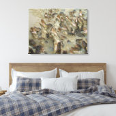 gator-voedingen canvas afdruk (Insitu (Slaapkamer))