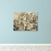 gator-voedingen canvas afdruk (Insitu (Houten vloer))