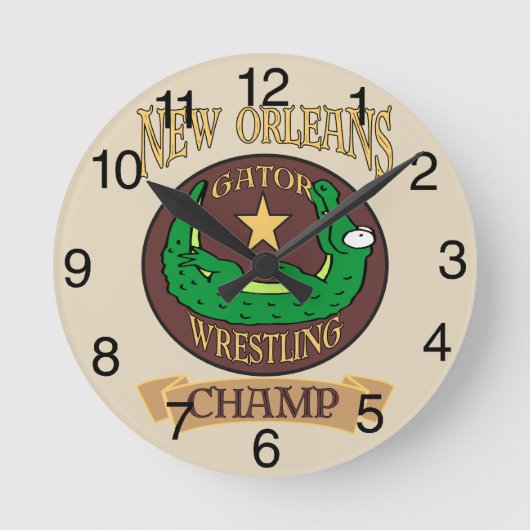 Gator Wrestling Champ Ronde Klok (Voorkant)