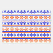 Gatorblauw en Oranje 3-pack verpakkingspapier  Inpakpapier Vel (Voorkant 3)