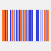 Gatorblauw en Oranje 3-pack verpakkingspapier  Inpakpapier Vel (Voorkant 2)