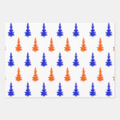Gatorblauw en Oranje 3-pack verpakkingspapier  Inpakpapier Vel (Voorkant)
