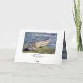 Gatordenken van je groet kaart (Achterkant)