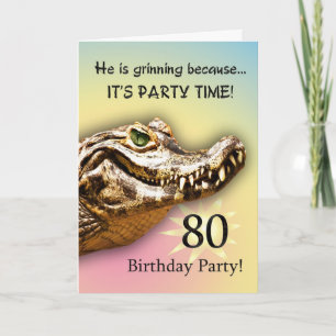 Gatorpartijuitnodiging glimlachen