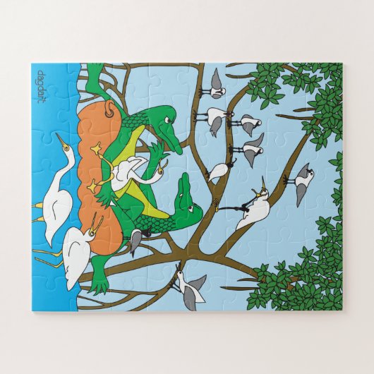 Gators BIG stuk legpuzzel (Horizontaal)