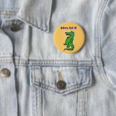 Gators hebben het. Knoop Ronde Button 5,7 Cm (In situ)