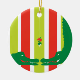 Gators Holiday Mistletoe Keramisch Ornament