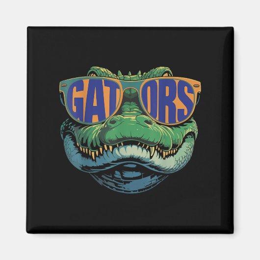 Gators Naam Retro Kleding Voor Mannen Vrouwen Kind Magneet (Voorkant)