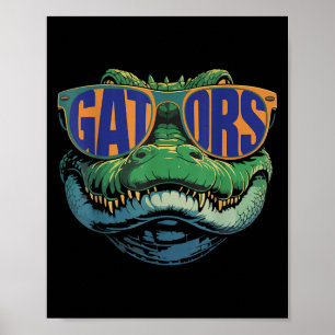 Gators Naam Retro Kleding Voor Mannen Vrouwen Kind Poster