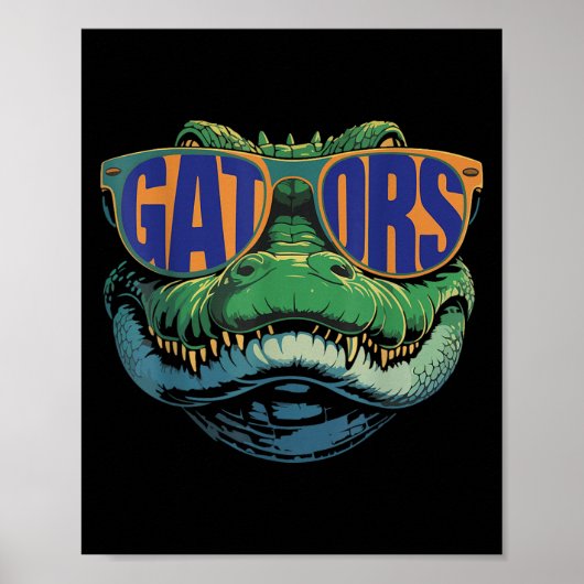 Gators Naam Retro Kleding Voor Mannen Vrouwen Kind Poster (Voorkant)