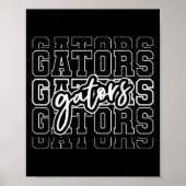 Gators Name Team Backto School Heart For Men Women Poster (Voorkant)
