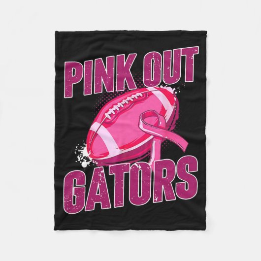 Gators Pink Out-Football pakt borstkanker aan Fleece Deken (Voorkant)