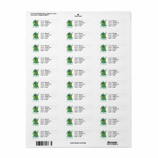 Gators Return Address Label (Full Sheet)