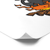 gatorsoep iedereen grappige alligator kookcartoon poster (Hoek)