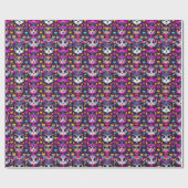 😻Gatos de Muertos Fiesta Cadeaupapier (Vlak)