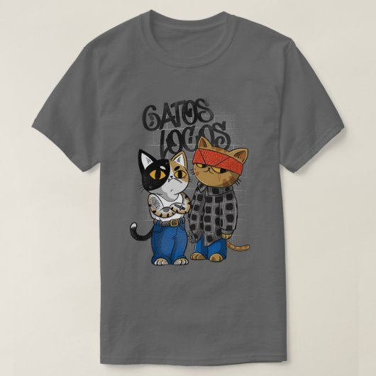 Gatos locos t-shirt (Design voorkant)