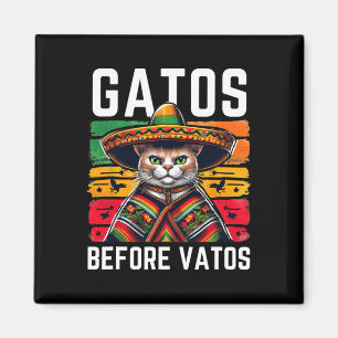 Gatos voor Vatos Grappige Kat Mexicaanse Kat Ponch Magneet