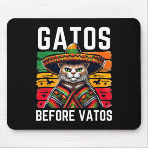 Gatos voor Vatos Grappige Kat Mexicaanse Kat Ponch Muismat