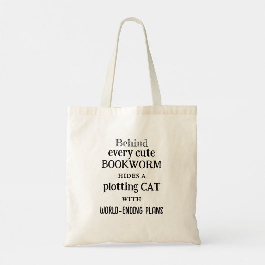 Gatos y Libros Bolsa Tote Bag (Achterkant)