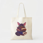 Gatos y Libros Bolsa Tote Bag (Voorkant)