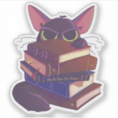 Gatos y Libros Sticker (Voorkant)
