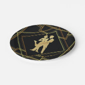 Gatsby 1920s Art deco geometric thema party Papieren Bordje (Gekanteld)