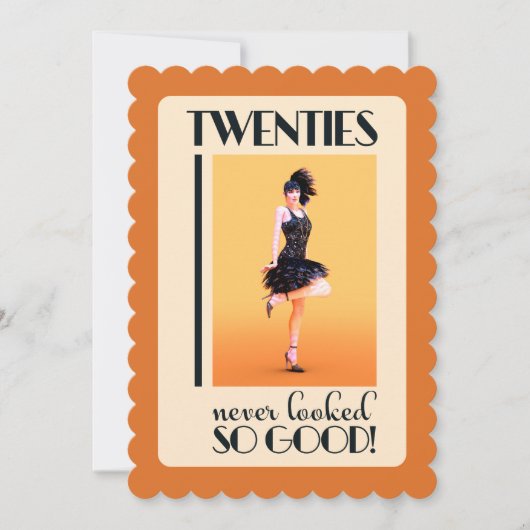 Gatsby 20e verpartij kaart (Voorkant)