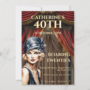 Gatsby 40e Verjaardagsfeest Uitnodiging
