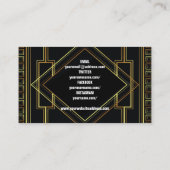 Gatsby afstuderen sociale mediafoto contactkaartje (Achterkant)