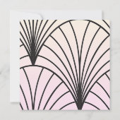 Gatsby Art Deco 50ste verjaardag uitnodigingen (Achterkant)