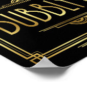 Gatsby Art Deco BUBBLY BAR Sign Print (Hoek)