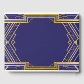 Gatsby Art Deco Goud uit 1920 Gastenboek (Achterkant)