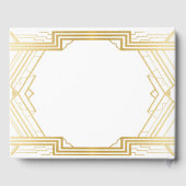 Gatsby Art Deco Goud uit 1920 Gastenboek (Achterkant)