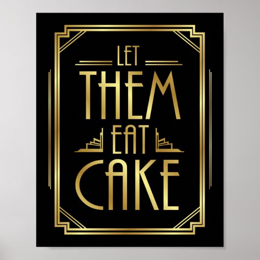 Gatsby Art Deco LAAT HEN KAPEN afdrukken Poster (Voorkant)